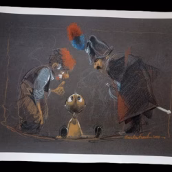 Massimiliano Frezzato Set Litografie Firmate di Pinocchio