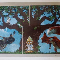 Massimiliano Frezzato Set Litografie Firmate di Pinocchio