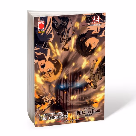 L'Attacco dei Giganti 34 + Cartolina - Variant Anime